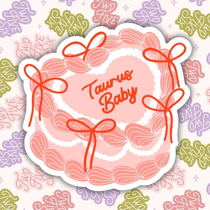 Autocollant Bébé Taureau pour la vente par 256 Craft Co