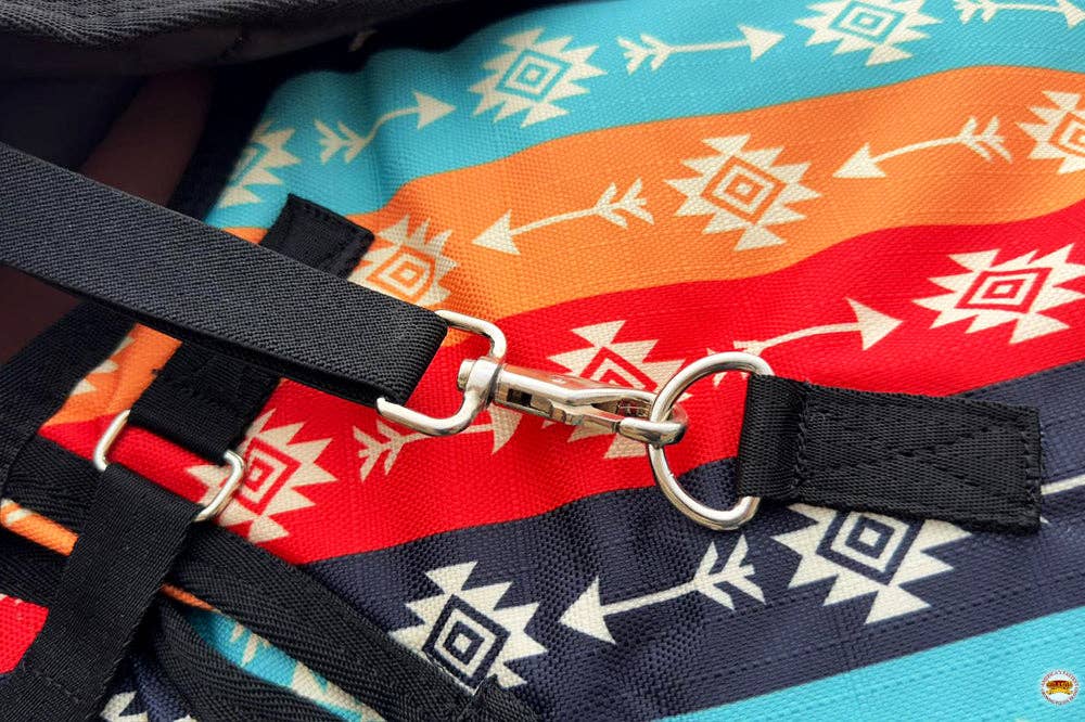 HILASON - Vente Équipement d’équitation - HILASON 1200D Housse d'Hiver Imperméable en Poly pour Cheval Couverture de Cou de Sortie Enveloppement de Ventre Tribal | Couvertures pour Chevaux5