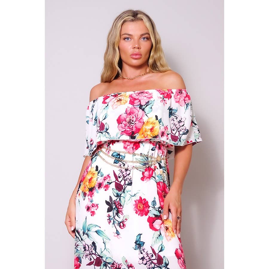 CEFIAN FASHION - Wholesale Dress - Women's - LOVE ME A LULU TIERED RUFFLE MAXI DRESS6