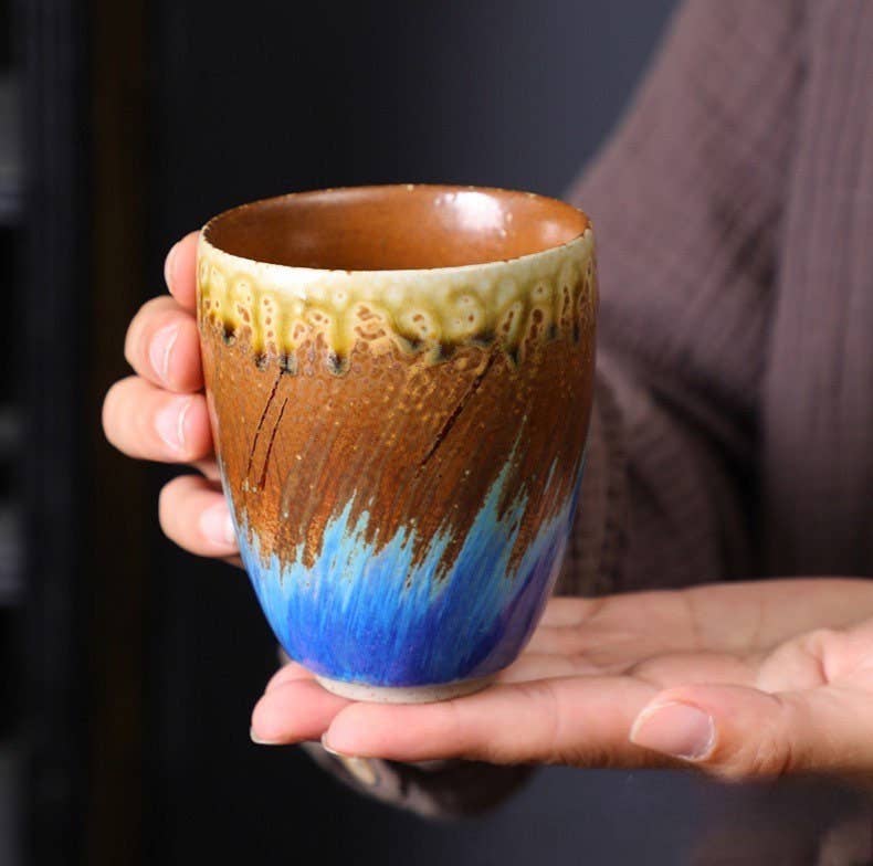 Gohobi （We cover U.S. import duties） - Wholesale Coffee/Tea Cup - Gohobi Hand-painted Japanese Style Colourful Tea Cup Yunomi5