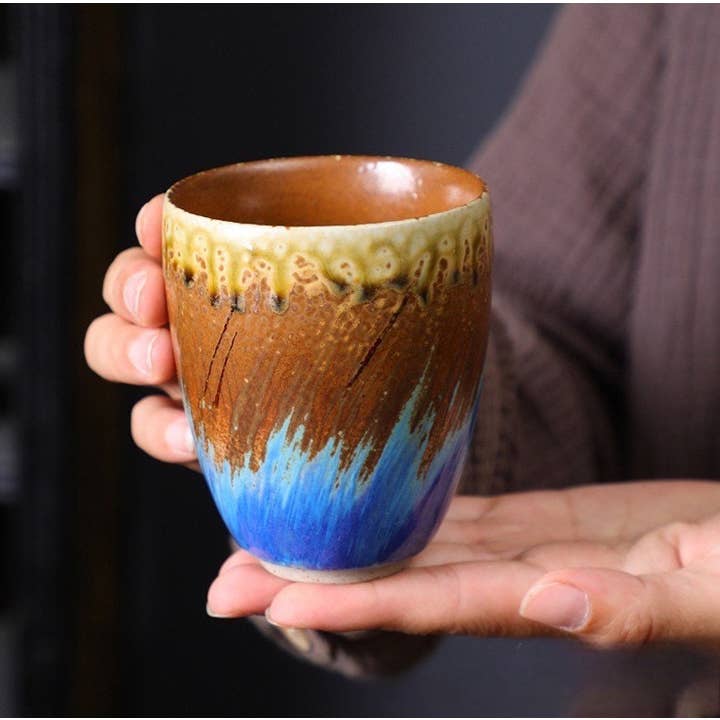 Gohobi (We cover U.S. import duties) - Wholesale Coffee/Tea Cup - Gohobi Hand-painted Japanese Style Colourful Tea Cup Yunomi5