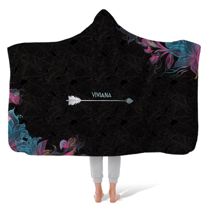 Hooded Fleece Blanket: Night Aim for wholesale by Sam and Zoey