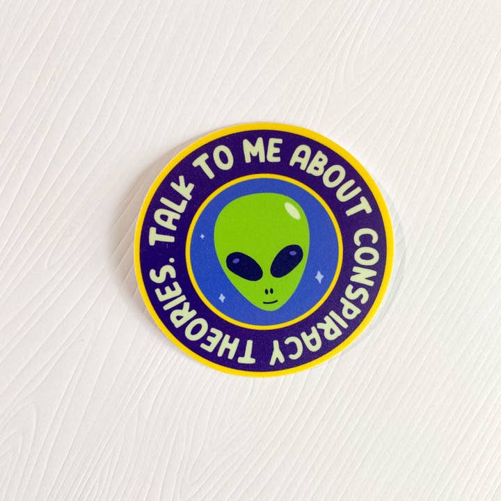 Chelzart - Wholesale Sticker - Conspiracy Theory Sticker | Talk To Me About Conspiracies4