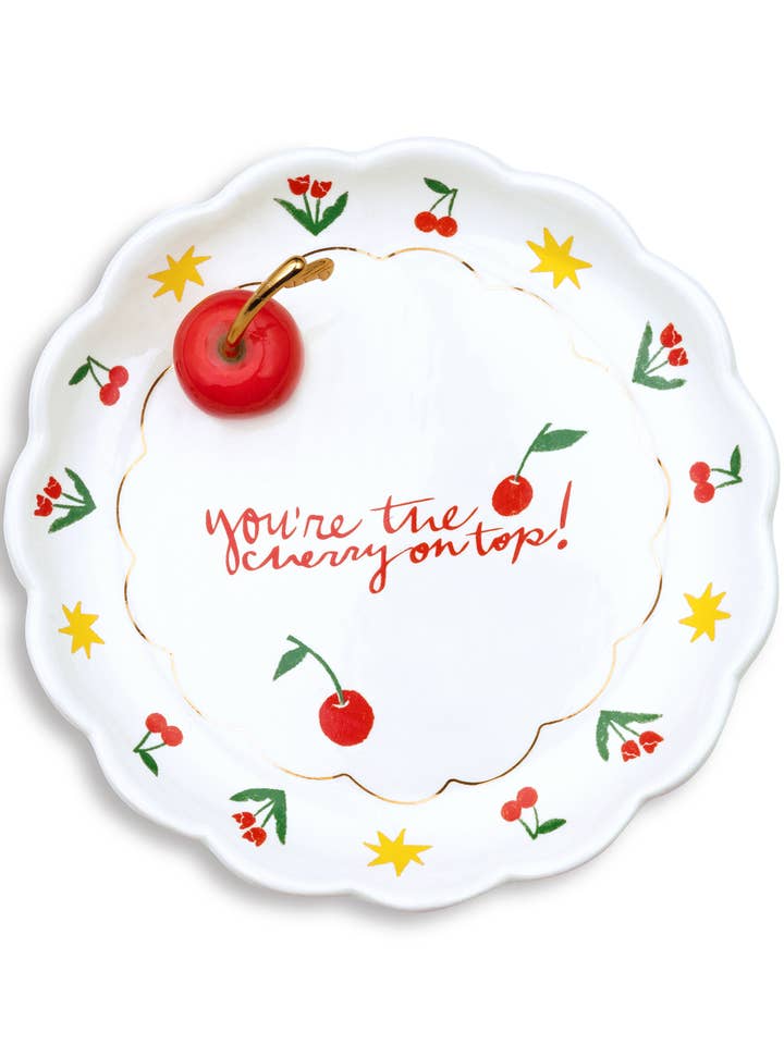 Trinket Tray, Cherry on Top for wholesale by Ban.do