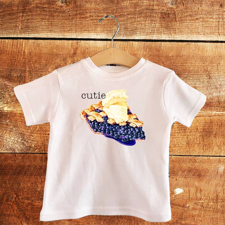Camiseta Cutie Pie para niños pequeños, 100% algodón, de 12 a 18 m a 4 m para venta al por mayor de Knollwood Lane