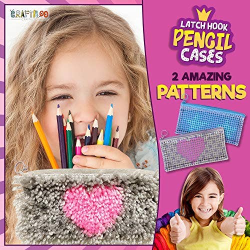 Craftiloo - Wholesale DIY Craft Kit -
DIY 2 Rug Pencil Cases Latch Hook Kit5