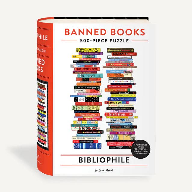 Bibliophile Banned Books 500-Piece Puzzle and other Purchase Wholesale literary puzzles. Free Returns & Net 60 Terms on Faire trending on Faire.