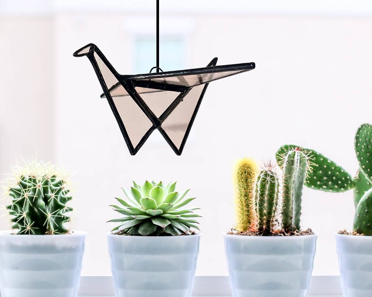 Samara Designs Studio - Wholesale Suncatcher - Stained Glass Origami Crane Suncatchers | Hanging Decor31