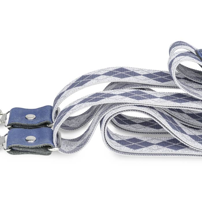 Les Bretelles De Léon - Wholesale Belt - Women's - Women's Silver Diamond Thin Suspenders