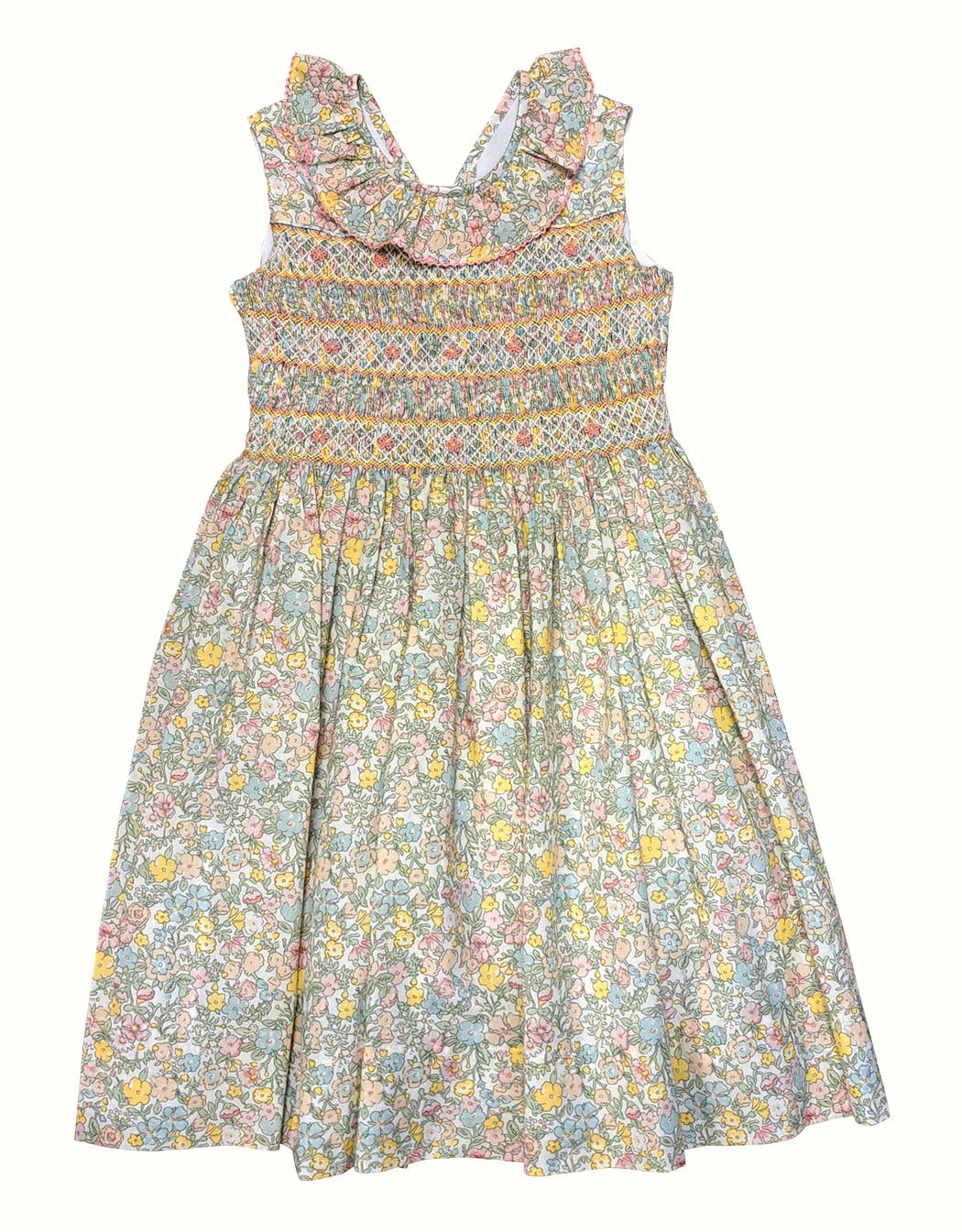Marco and Lizzy - Vente Robe – enfant - Robe pour fille Spring Again Floral Smockée à la main2