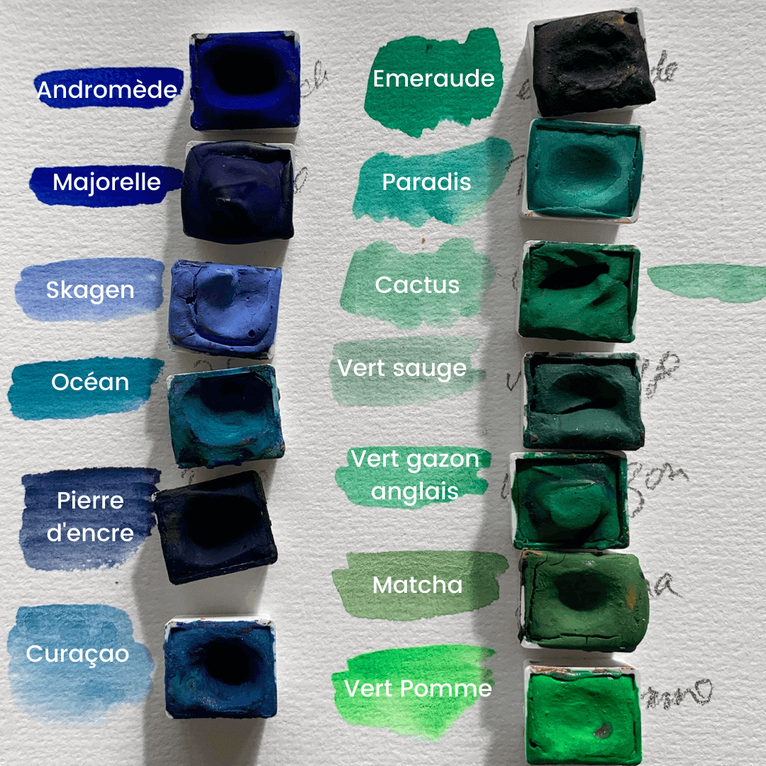 LA NOUVELLE VAGUE COULEURS - Wholesale Watercolor Paint - Handmade watercolor - Matcha green5