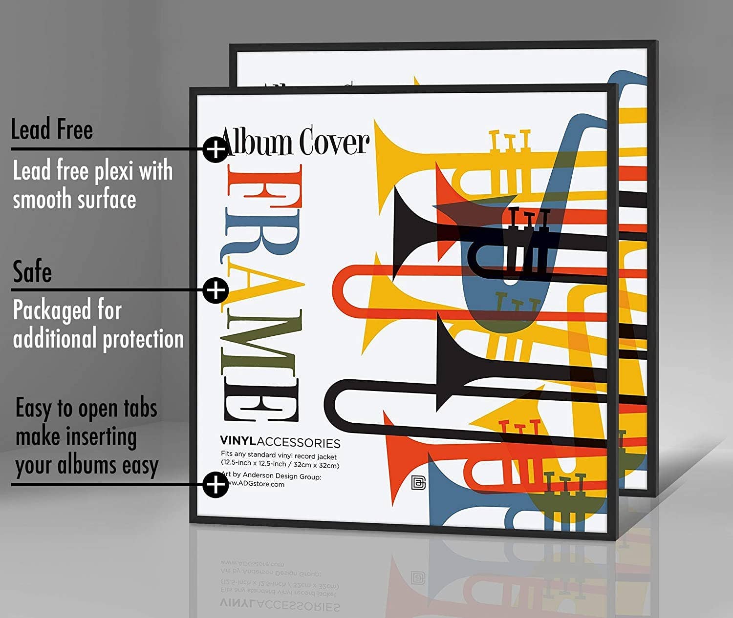 Black Americanflat Aluminum Album Frame for wholesale on Faire15