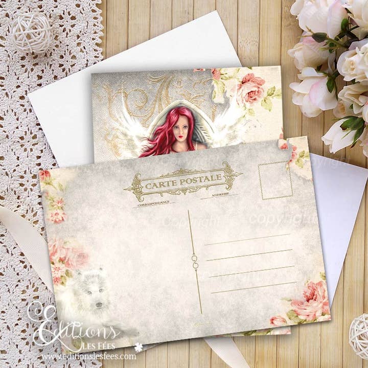 Editions des Fées - Wholesale Ansichtkaart - ‘Omael’ engelbewaarder ansichtkaart - zonder envelop1