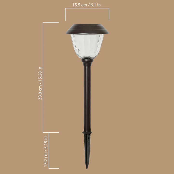 OutdoorSolarOutlet – wholesale Outdoor/lawn light – Alpan 10 Pack Solar Pathway LED Lights Outdoor-Stainless Steel 12 Lumen( Bronze )2