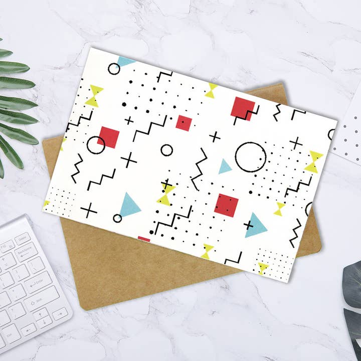 Tiny Mills - Wholesale Everyday Greeting Card - 80's Themed Retro - 36 Pack Assorted Greeting Cards3