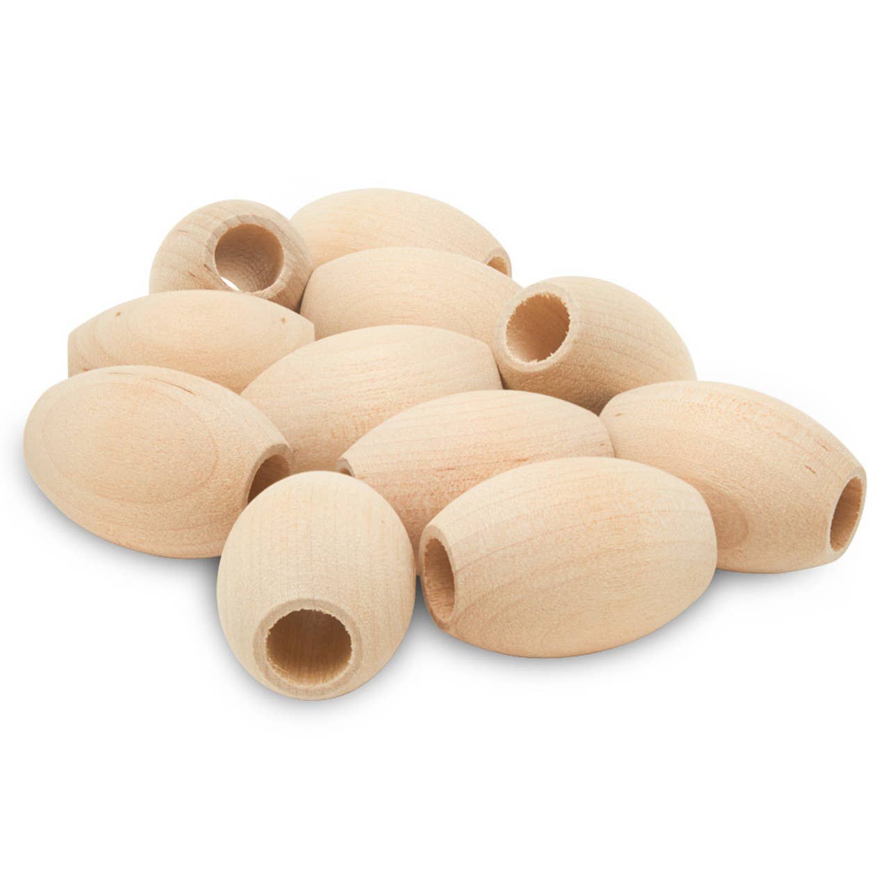 Woodpeckers Crafts - Wholesale Craft Supplies - Wooden Oval Beads4
