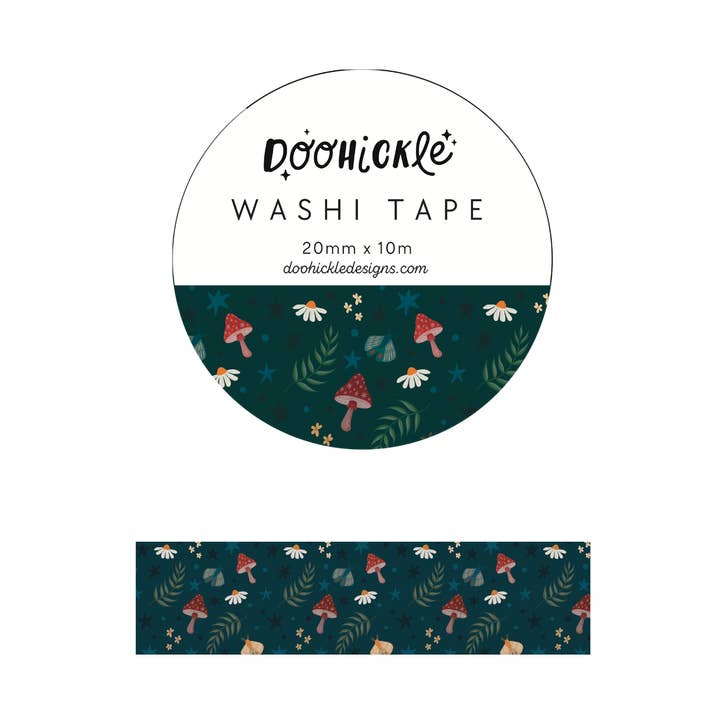 Shroomnight Pattern Washi Tape for wholesale by Doohickle Designs