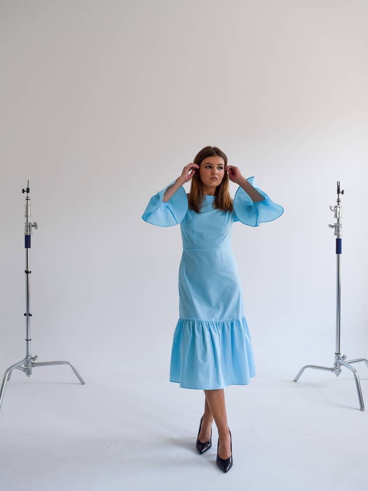 EHE Apparel - Wholesale Dress - Women's - Audrey cotton mix dress6