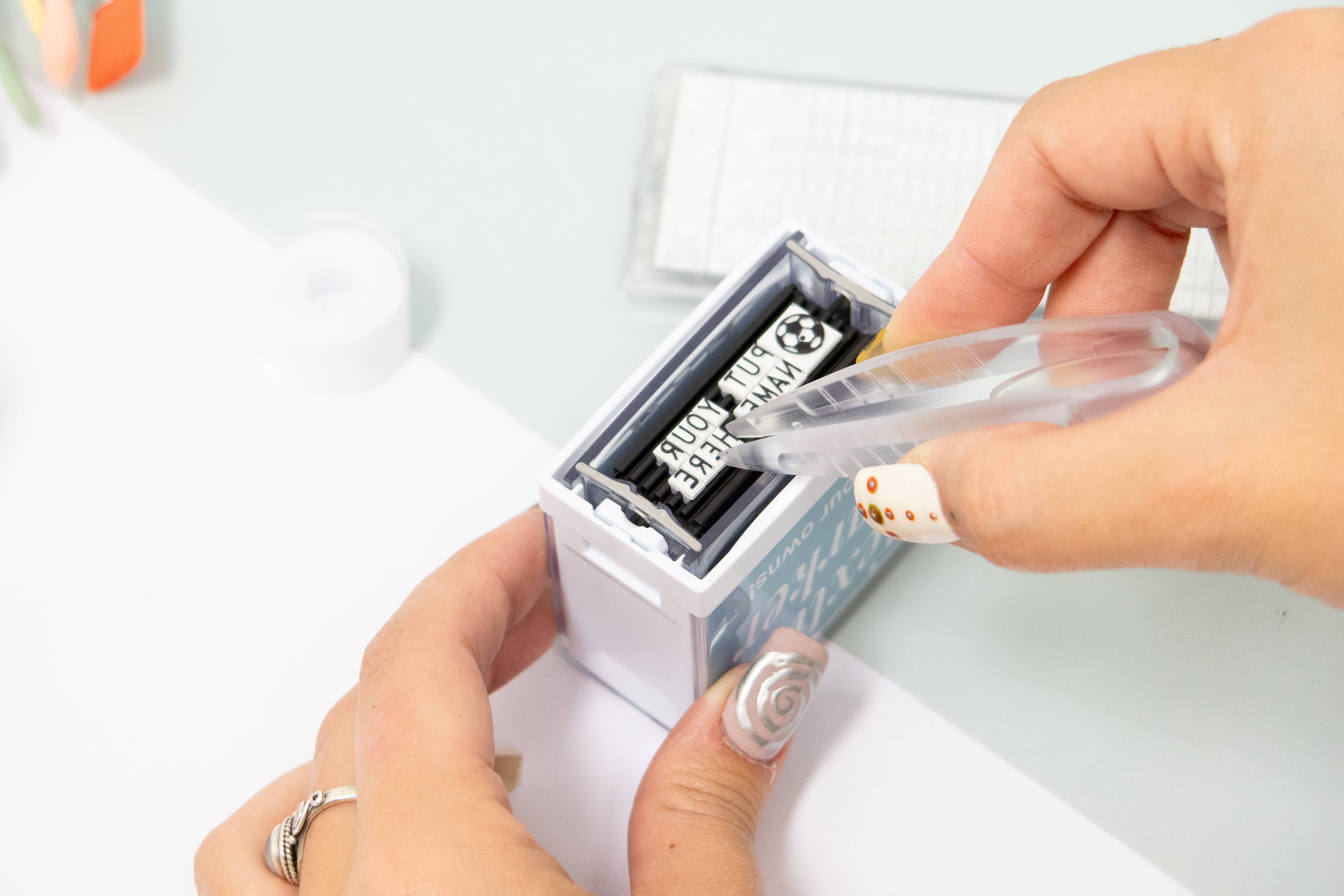 Sellos Mine S.L - Wholesale Rubber/Decorative Stamp - MineStamp - Personalised clothing bookmark2