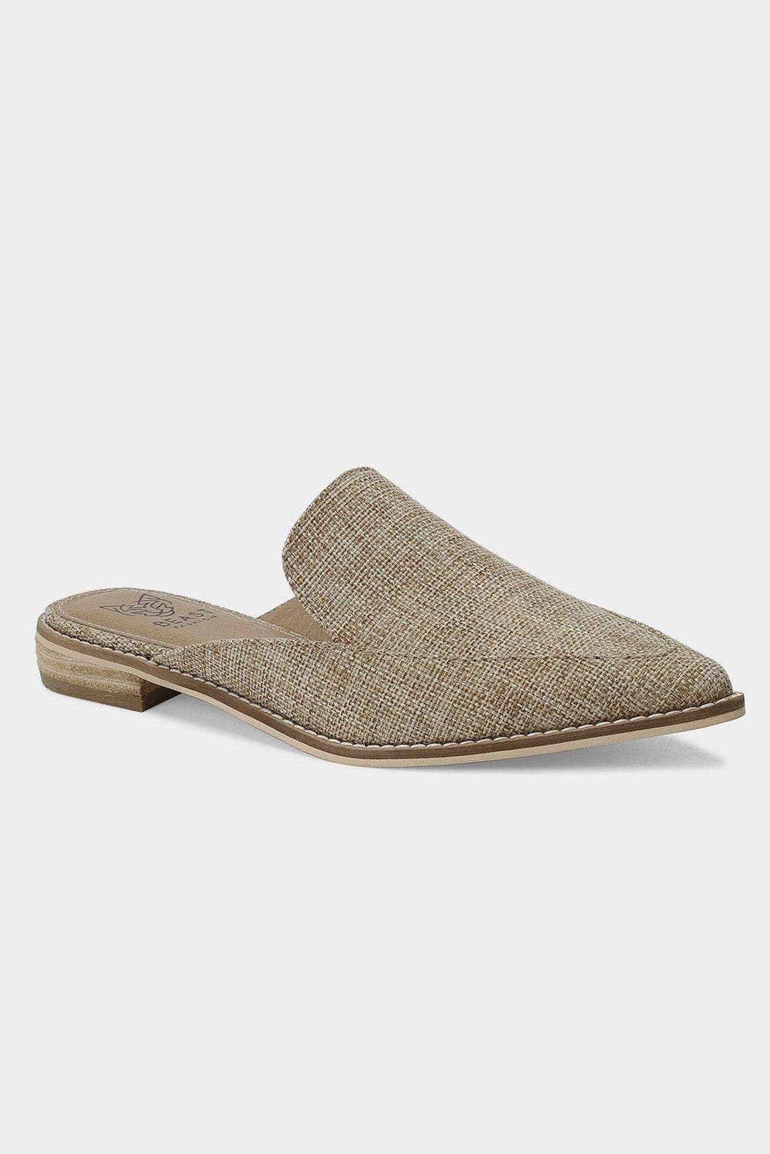 BEAST FASHION – Engroshandel Flade sko - Dame – GRIM-10 mule loafers med tekstureret stofoverdel2