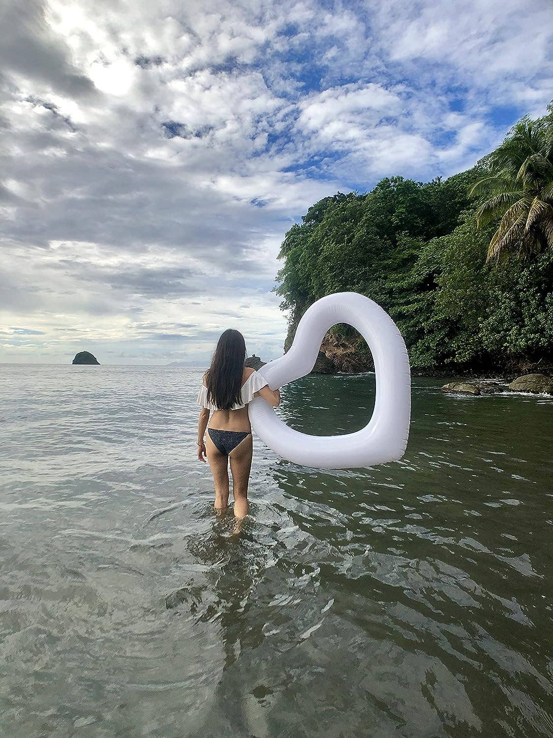 Garden Guru Lawn & Garden Tools - Wholesale Inflatables - LOTELI Heart Shaped Pool Float White7