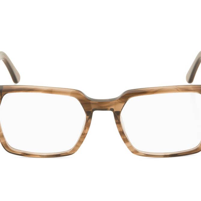Charles Square Glasses - Havana for wholesale by Retropeepers Ltd