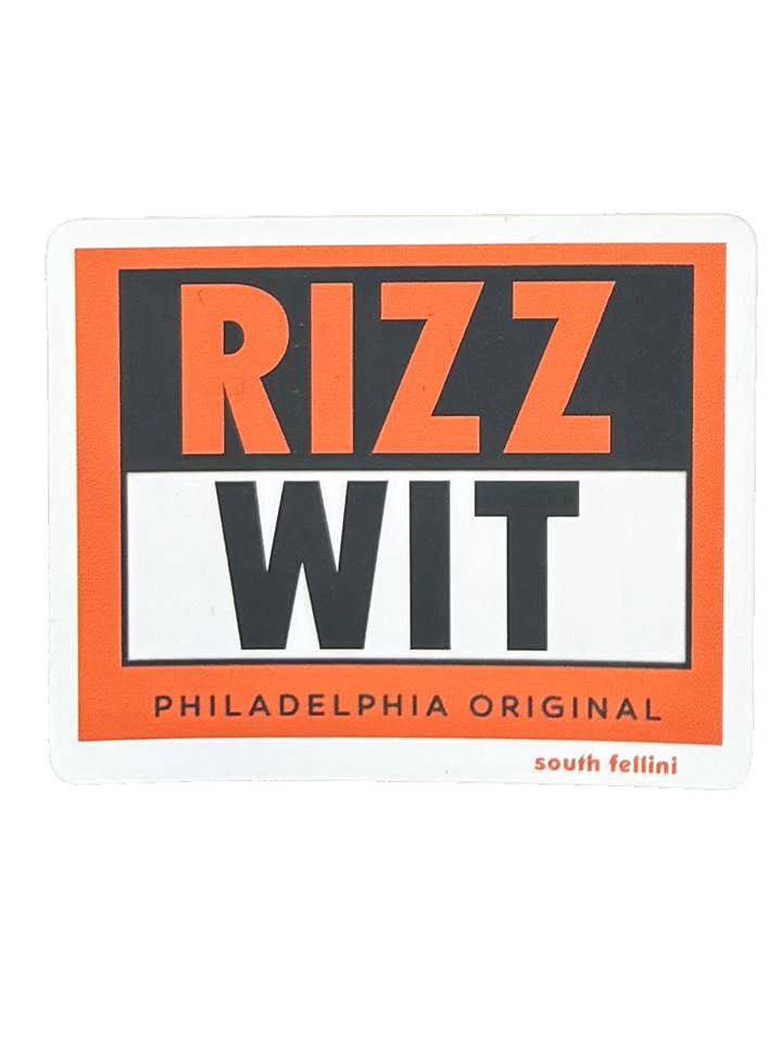 Rizz Wit Sticker (Geno's) for wholesale by South Fellini