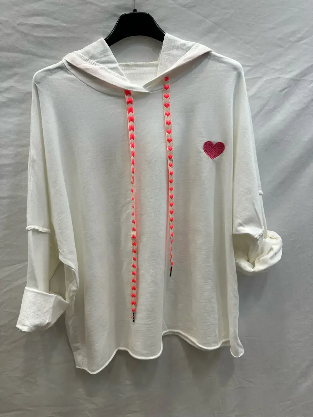 Mimi & Gogo - Wholesale Hoodie - Women's - Embroidered heart hoodie @9020_SweatCoeur14