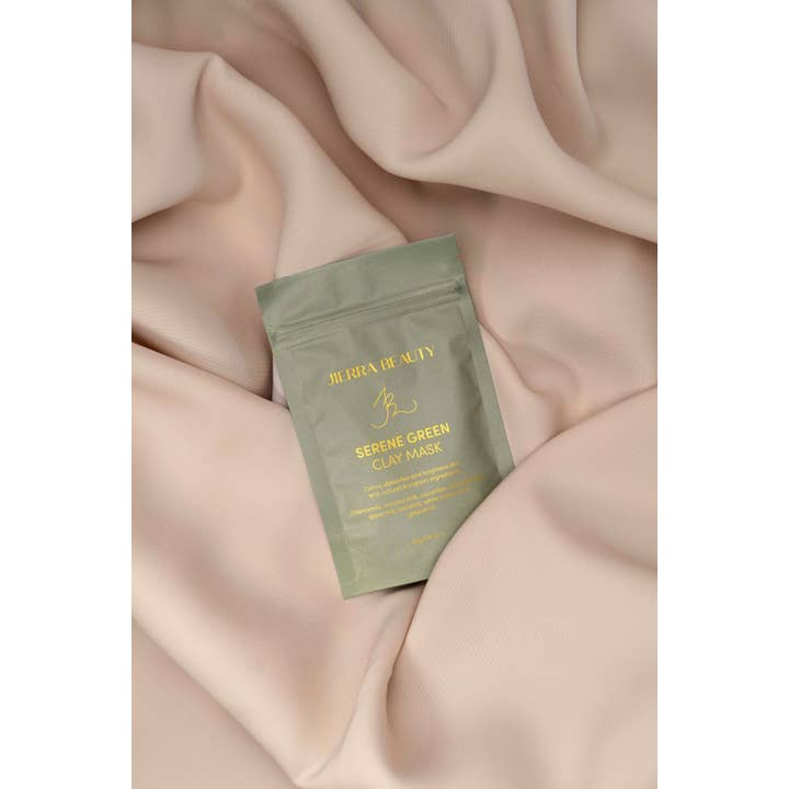 JIERRA BEAUTY - Wholesale Skincare Face Mask - Serene Green Clay Mask | Luxury, Vegan, Natural, Organic6