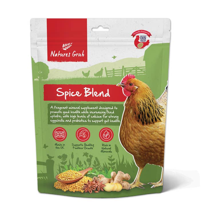 Natures Grub Spice Blend with Probiotics for Chickens 500g for wholesale by Natures Grub