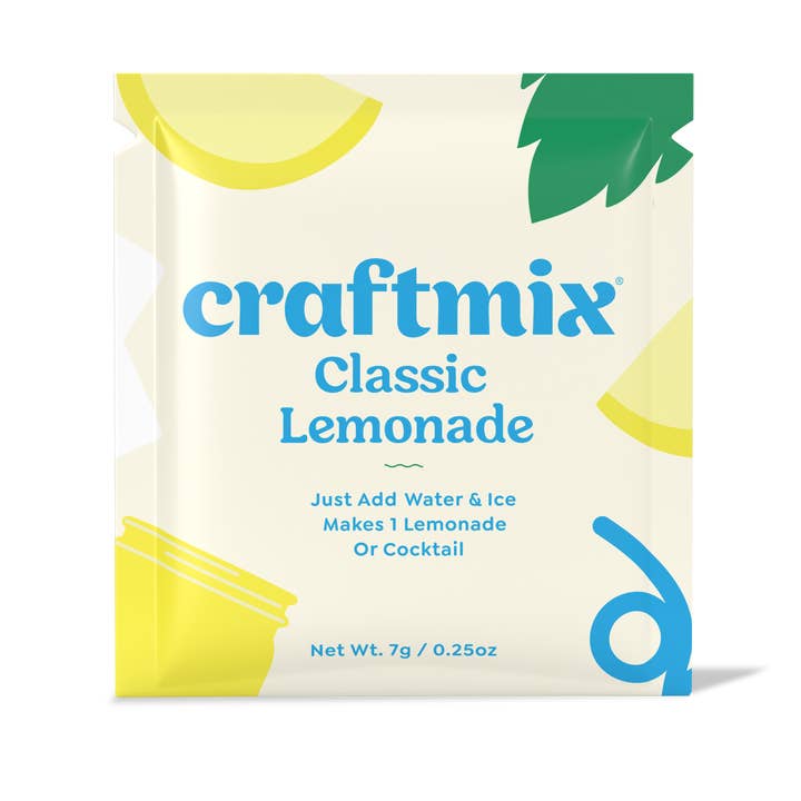 Craftmix - Wholesale Beverage Mix - Classic Lemonade & Cocktail/Mocktail Mixer - Single Packets