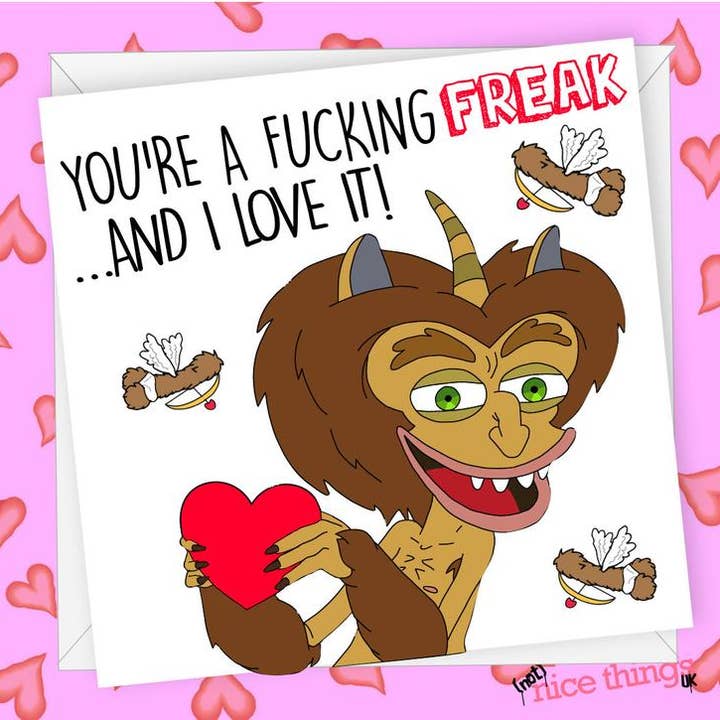 Big Mouth Valentinstagskarte | Hormonmonster-Karte für den Großhandel von NotNiceThings