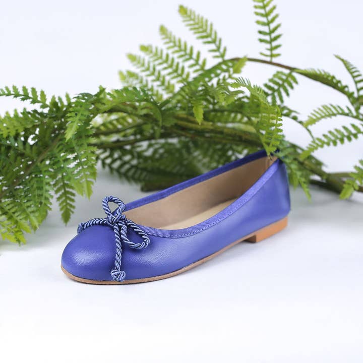 Bailarina Azul Elétrica com Trim por atacado de Deisidro