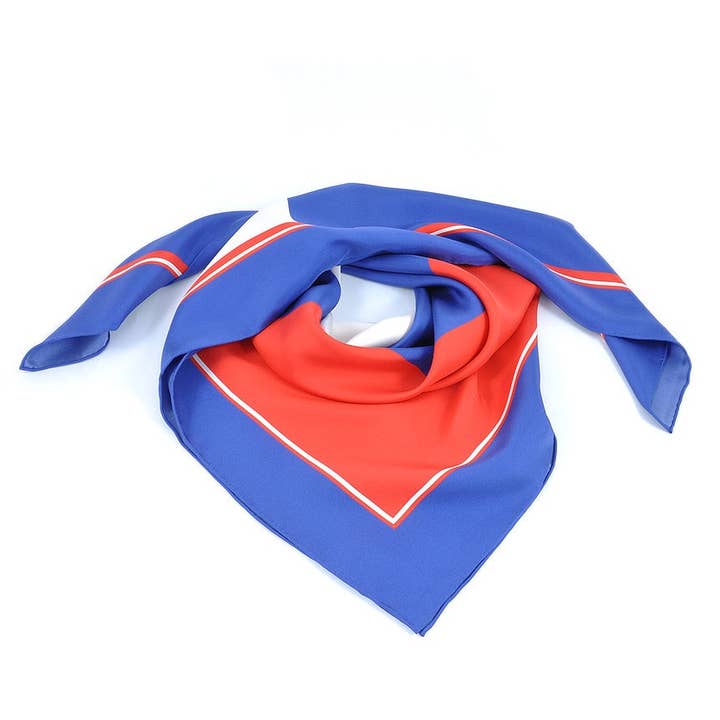 Blå fyrkantig fyrkantig halsduk för wholesale av David Watson