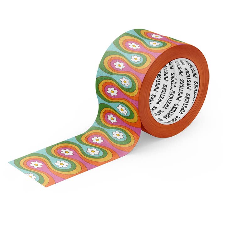 Wavy Daisy Washi Tape for wholesale by Pipsticks