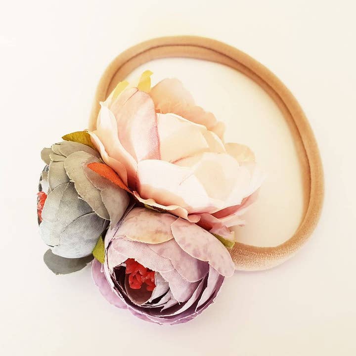 Garden Floral Headband Dusk for wholesale by Tribe of Five