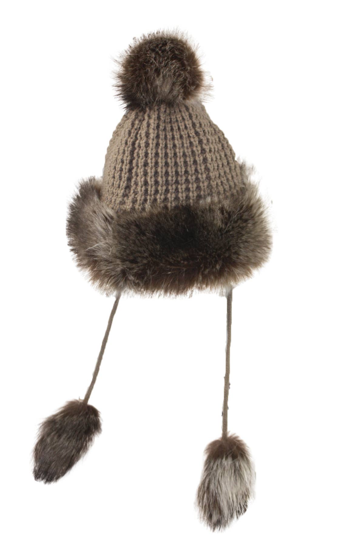 Jeanne Simmons Accessories – Gorro - Mulher por atacado – Capper de pele sintética de malha 4902 Chapéu Inverno 3