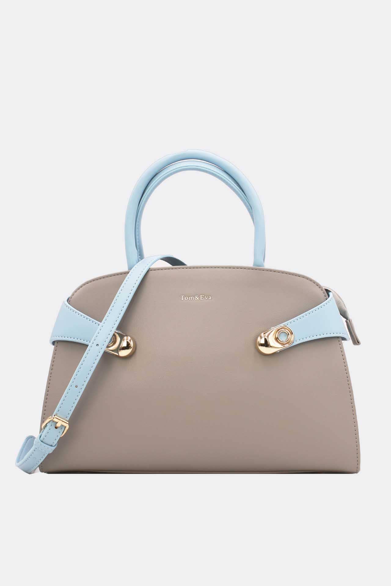 Tom&Eva (F.D.M diffusion) - Wholesale Top Handle Bag - Women's - Women's Bicolour Handbag 23B-58298