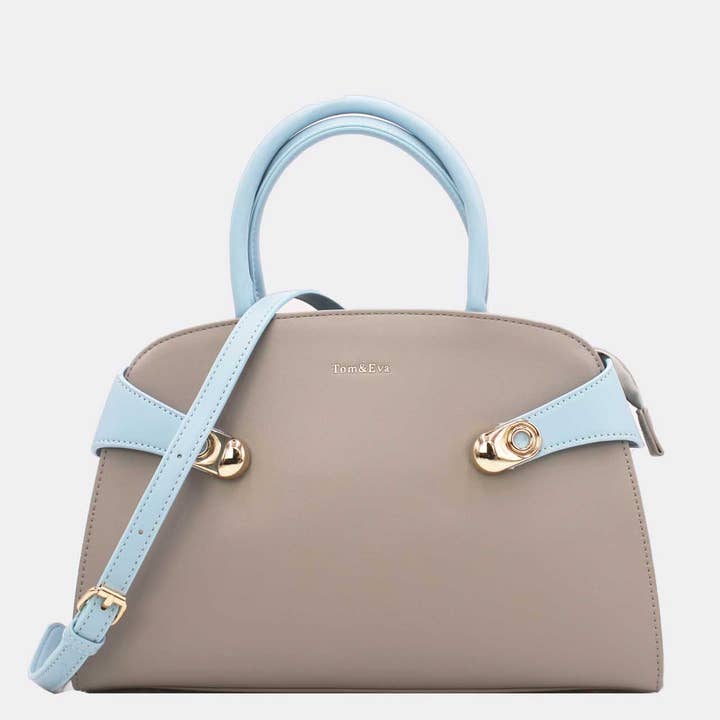 Tom&Eva (F.D.M diffusion) - Wholesale Top Handle Bag - Women's - Women's Bicolour Handbag 23B-58298