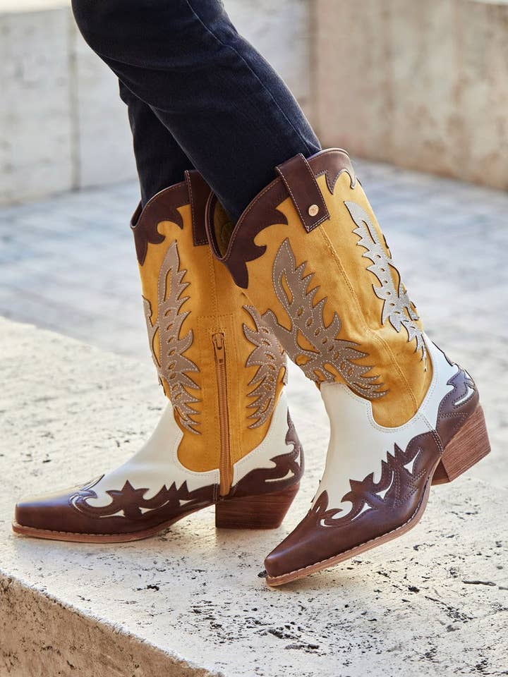 SWEET MAGIC MODA Y COMPLEMENTOS - Vendita all'ingrosso Stivali da cowboy - Donna - Stivali cowboy combinati5