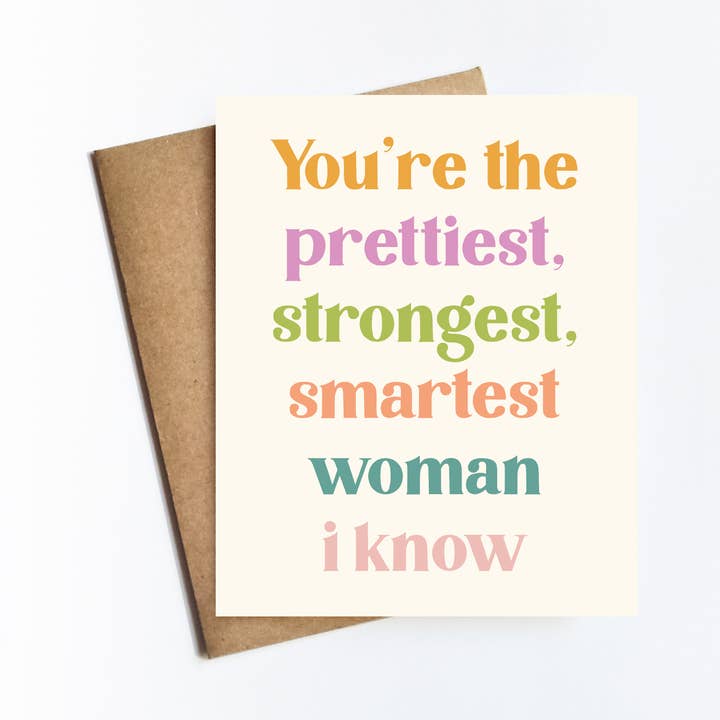 Woman I Know Card for wholesale by Kate Moore Creative Studio