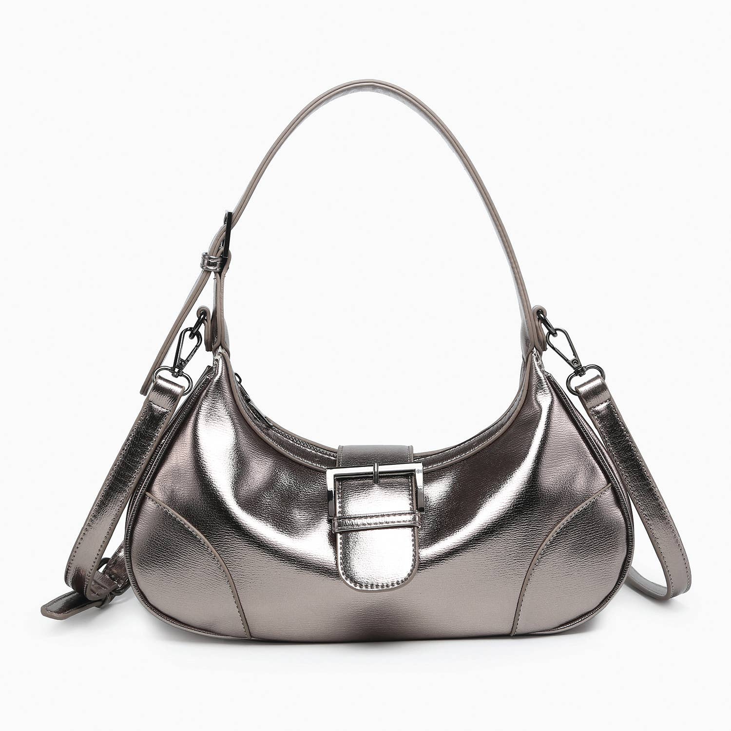 Jen & Co. - Wholesale Shoulder Bag - Women's - JN2646 Madrid Buckle Shaped Shoulder Bag/Crossbody4