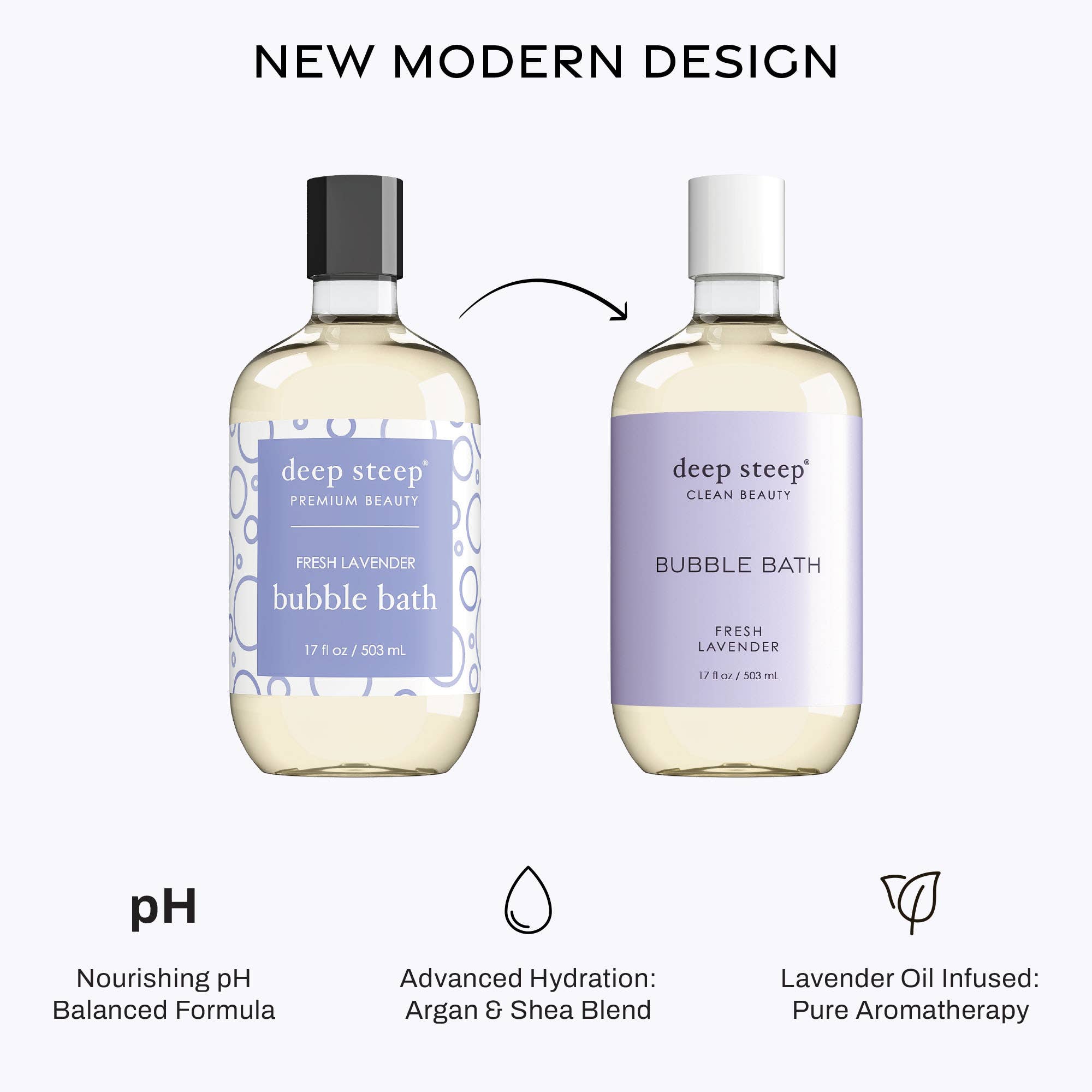 Deep Steep Clean Beauty - Wholesale Bubble Bath - Bubble Bath - Fresh Lavender 17oz3