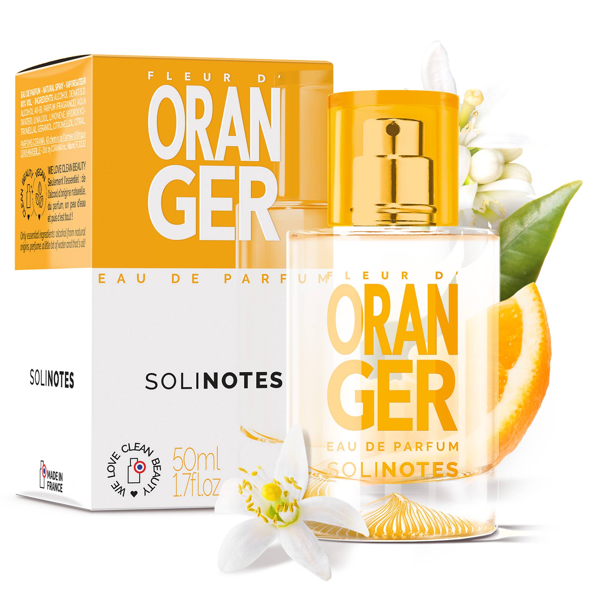 Solinotes (US Stores) - Distributed by Scents of Europe - Wholesale Perfume/Eau de Toilette - Orange Blossom Perfume 1.7 oz - CLEAN BEAUTY2