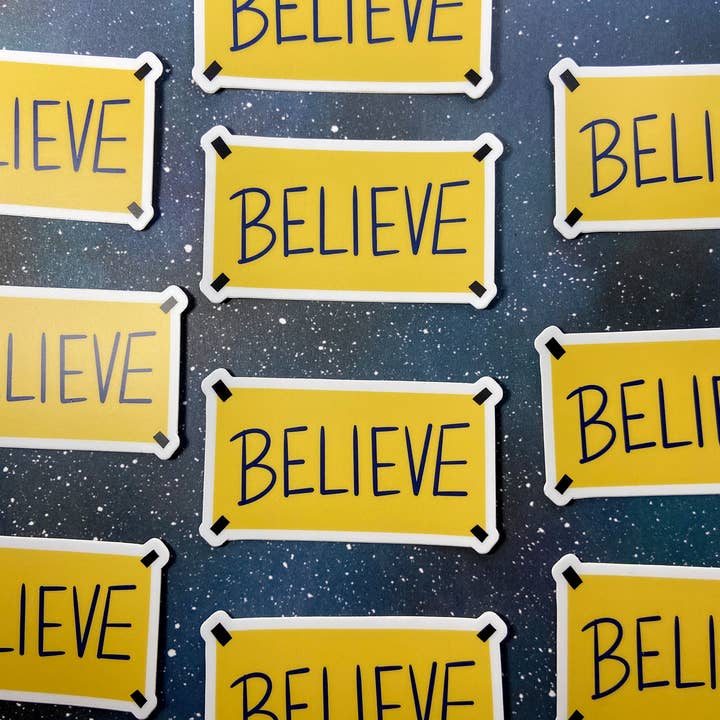 The Red Swan Shop – Großhandel Wandtattoo/-sticker – Vinyl-Aufkleber „Believe“ Ted Lasso Umkleideraum-Schild1