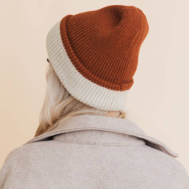 Leto Accessories - Wholesale Beanie - Women's - Basic Knit Two Tone Beanie - 4 Cute Colors8