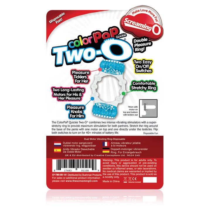 Screaming O - Wholesale Sex Toy - Two Color Quickie Vibrator in Bright Blue and Neon Green5