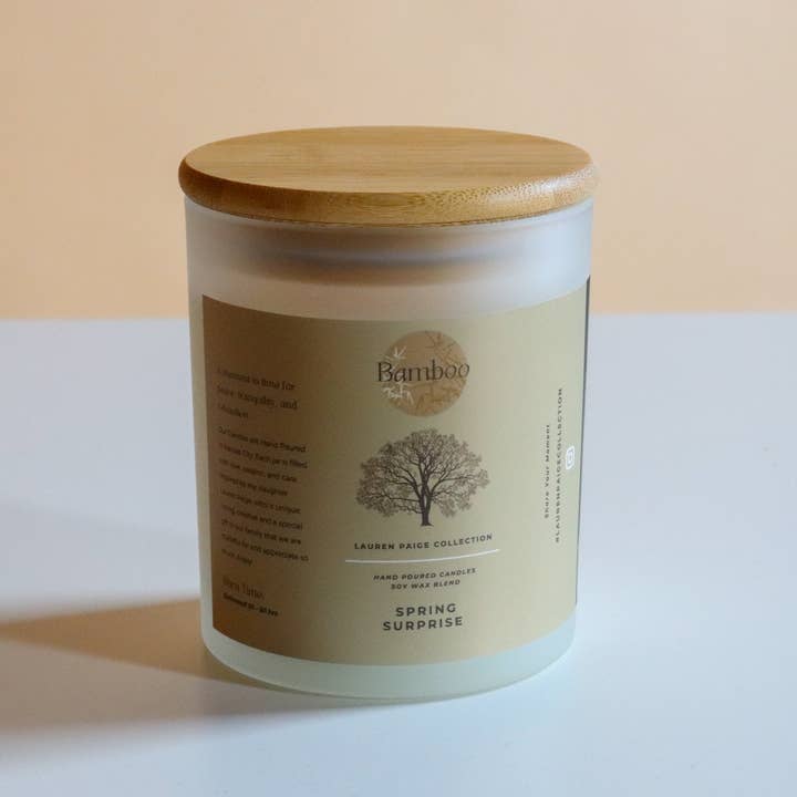 Bamboo | Collezione Sorpresa di Primavera | Miscela di Cera di Soia + Cocco per la vendita all'ingrosso da parte di Lauren Paige Collection