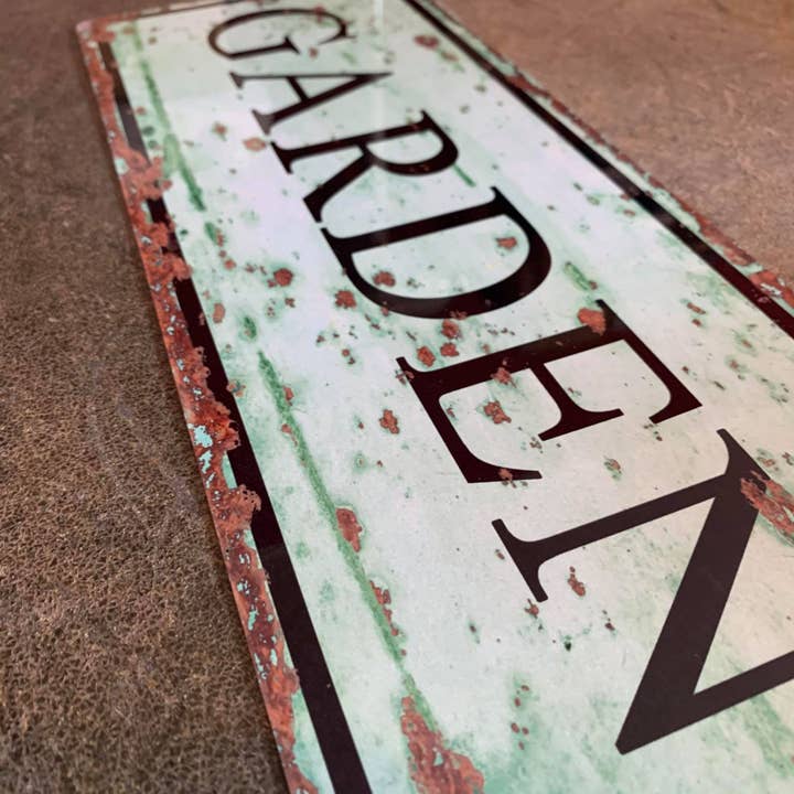 The British Metal Signs Company - Wholesale Sign - Garden Door Sign - Metal Art Wall Sign1