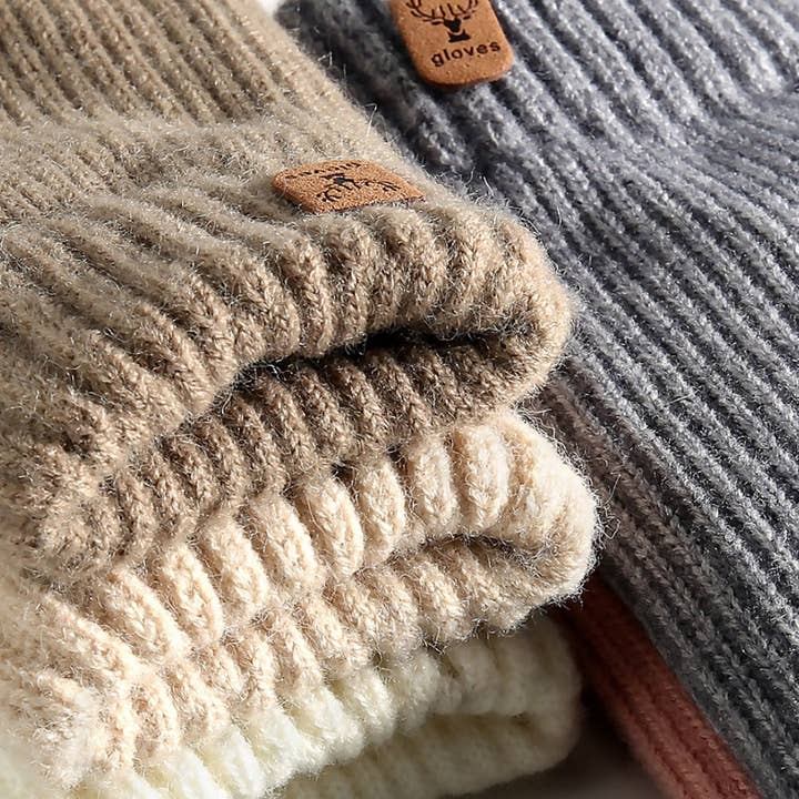 Funkyrel® Atzbranding Limited - Wholesale Gloves – Women's - Gloving - Double-Layer Knitted Mittens2